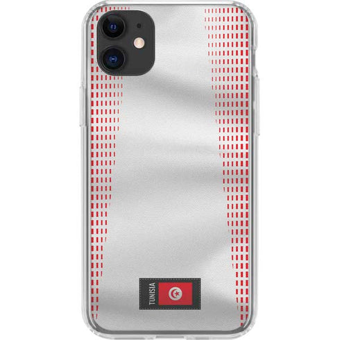Tunisia Soccer Flag iPhone 11 Clear Case
